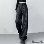 Sexy Slim Fit PU Leather Casual Elastic High Waisted Leggings Pants