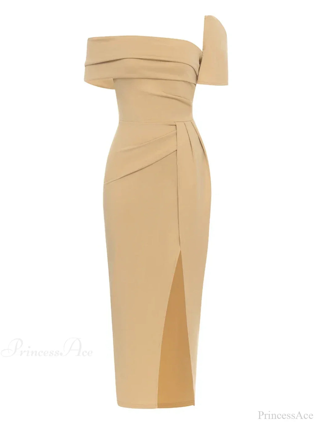 Sexy Square Collar Folds Design Long Dress Short Sleeves Christmas Party Dress