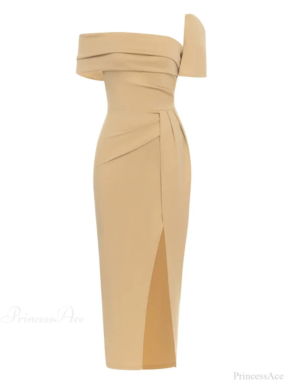 Sexy Square Collar Folds Design Long Dress Short Sleeves Christmas Party Dress