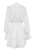 Ingrid Exclusive V Neck Ruffle Mini Dress Boutique Collection