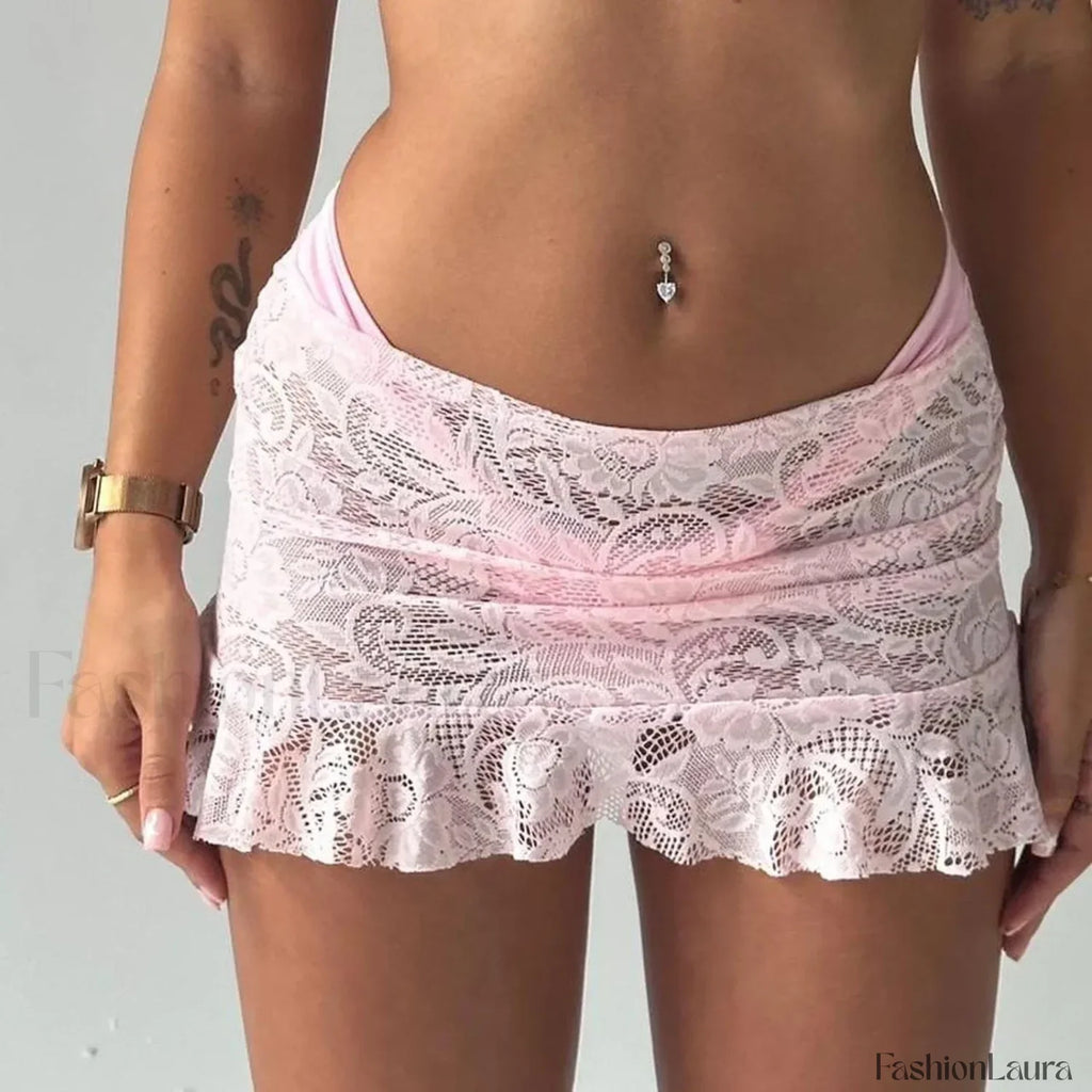 Sheer Lace Mermaid Skirt