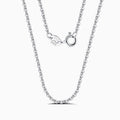 Shimmer Sterling Silver 1.1MM Polished Cable Chain Necklace