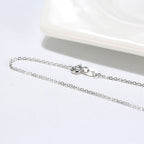 Shimmer Sterling Silver 1.1MM Polished Cable Chain Necklace