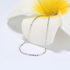 Shimmer Sterling Silver 1.1MM Polished Cable Chain Necklace