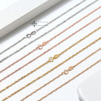 Shimmer 1.5MM Twisted Singapore Chain Necklace in Sterling Silver