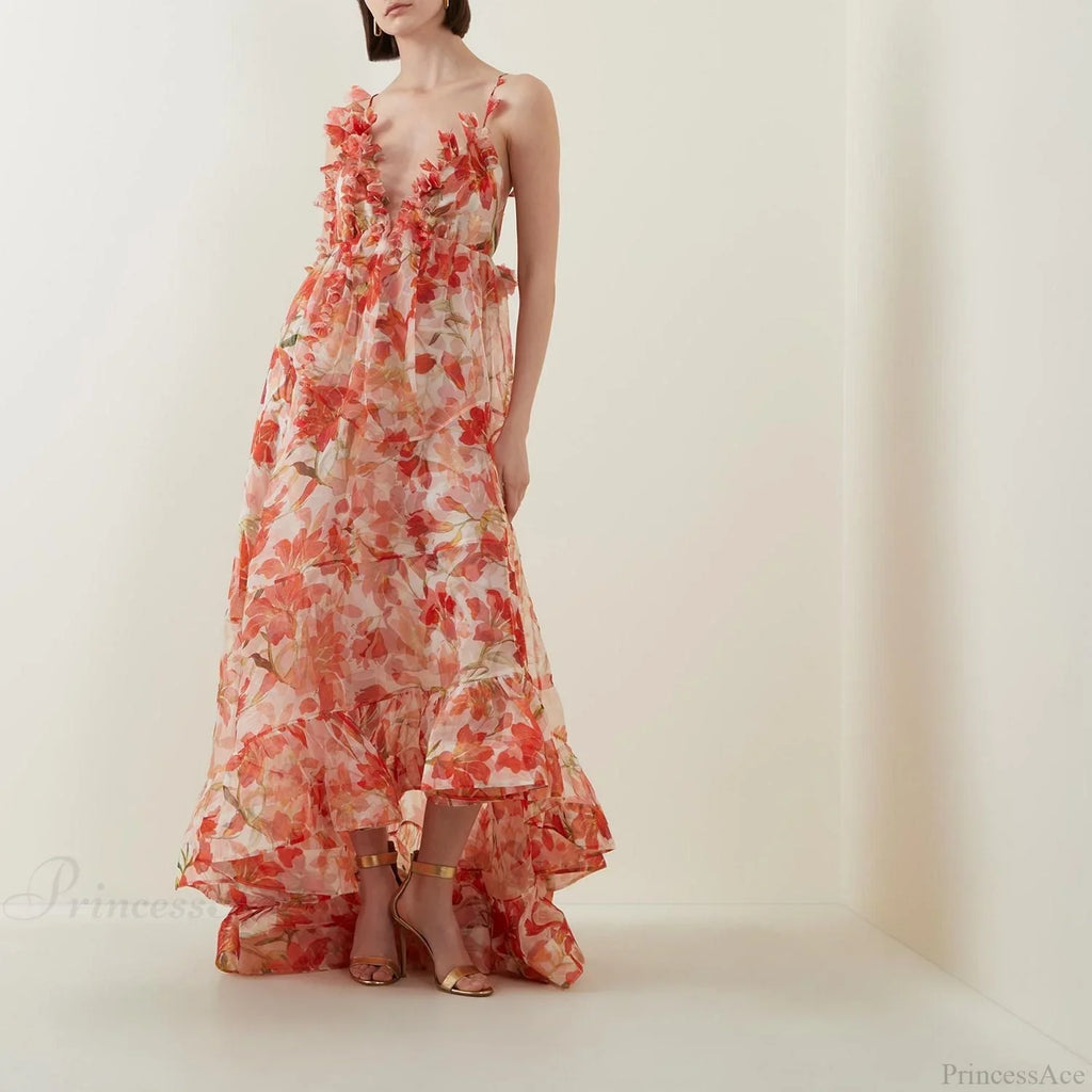 Shimmering Sequin Open Back Prom Dress