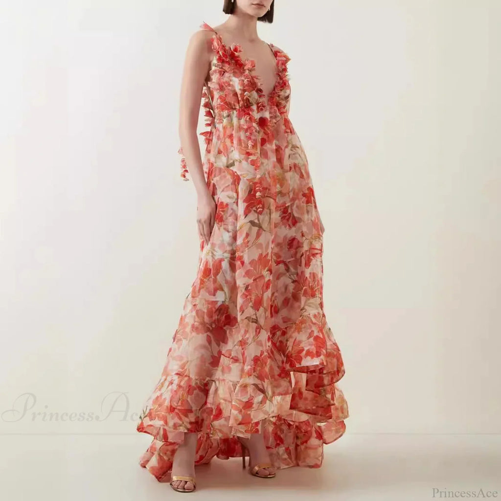 Shimmering Sequin Open Back Prom Dress