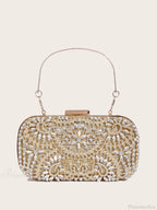 Shiny Corduroy Fashionable Dinner Party Wedding Clutch Bag