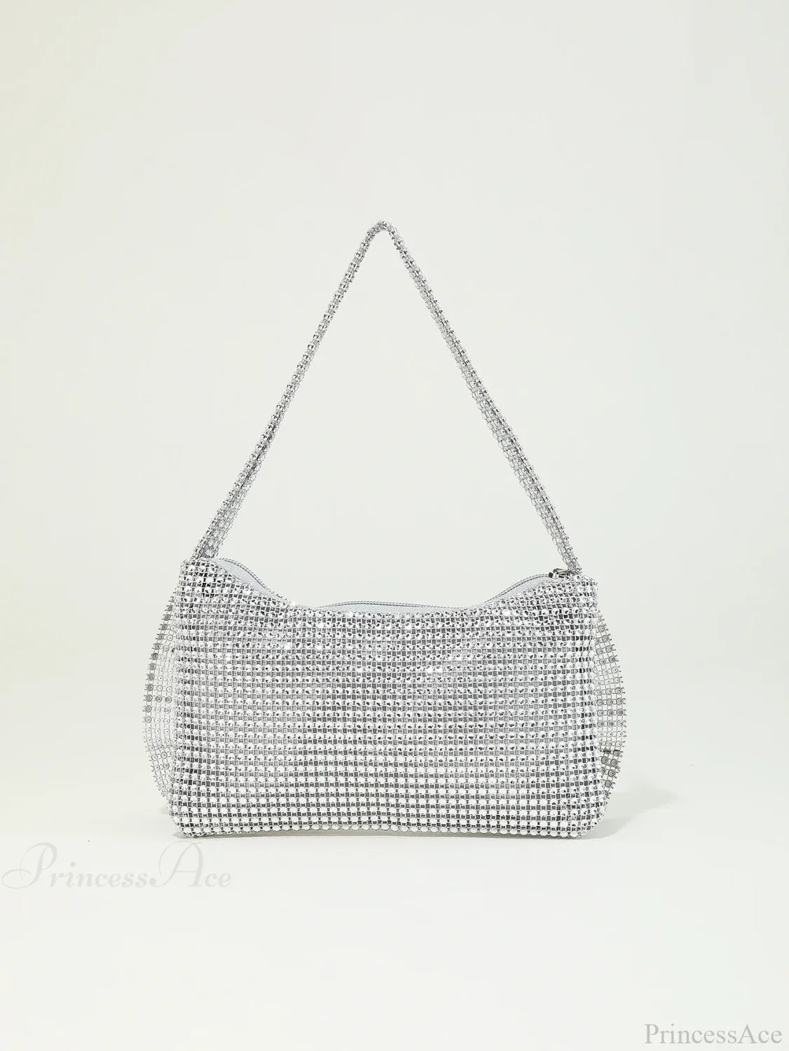 Shiny Rhinestone Bow Evening Clutch Bag
