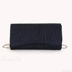 Shiny Shoulder Chain Satchel Wedding Cocktail Clutch Bag