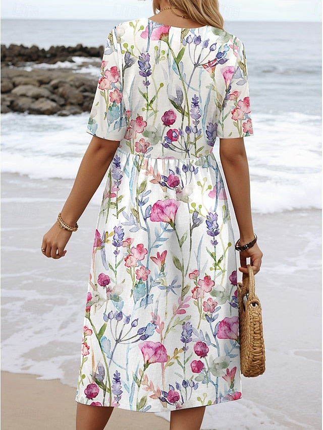 | Floral Midi Dress