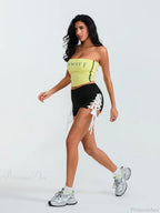 Side Cross Tie-Up Sport Short