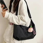Simple College Style Nylon Large Crossbody