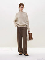 Simple Colorful Dot Wool Pullover Sweater