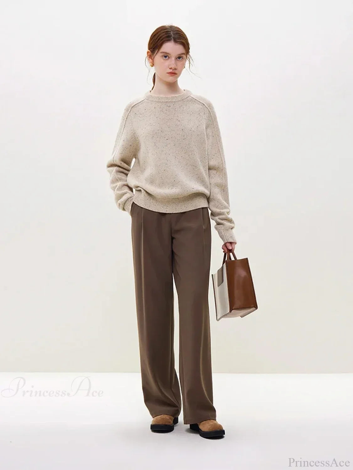 Simple Colorful Dot Wool Pullover Sweater