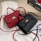 Simple PU Leather Mobile Phone Coin Crossbody Handbag