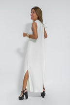Margarita Elevated Slimming Dress with Vest Occasion Wear