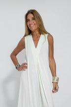 Margarita Elevated Slimming Dress with Vest Occasion Wear