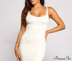Slay Every Day Basic Graceful Scoop Neck Midi Dress