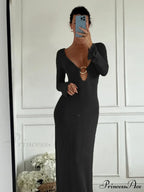 Sleeveless Knitted Tank Maxi Dress