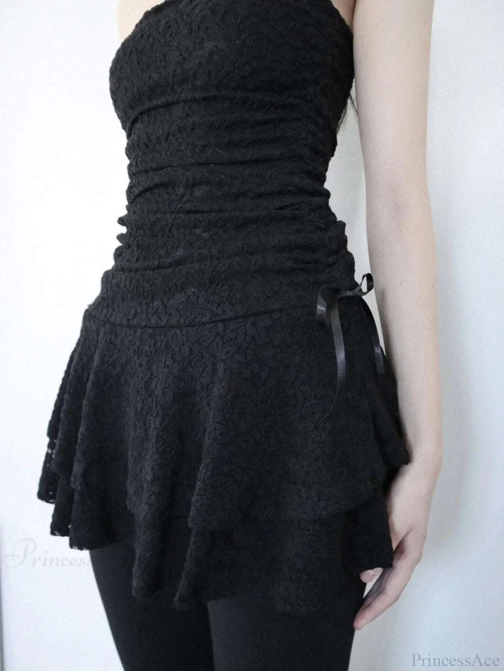 Sleeveless Mesh Cocktail M Dress