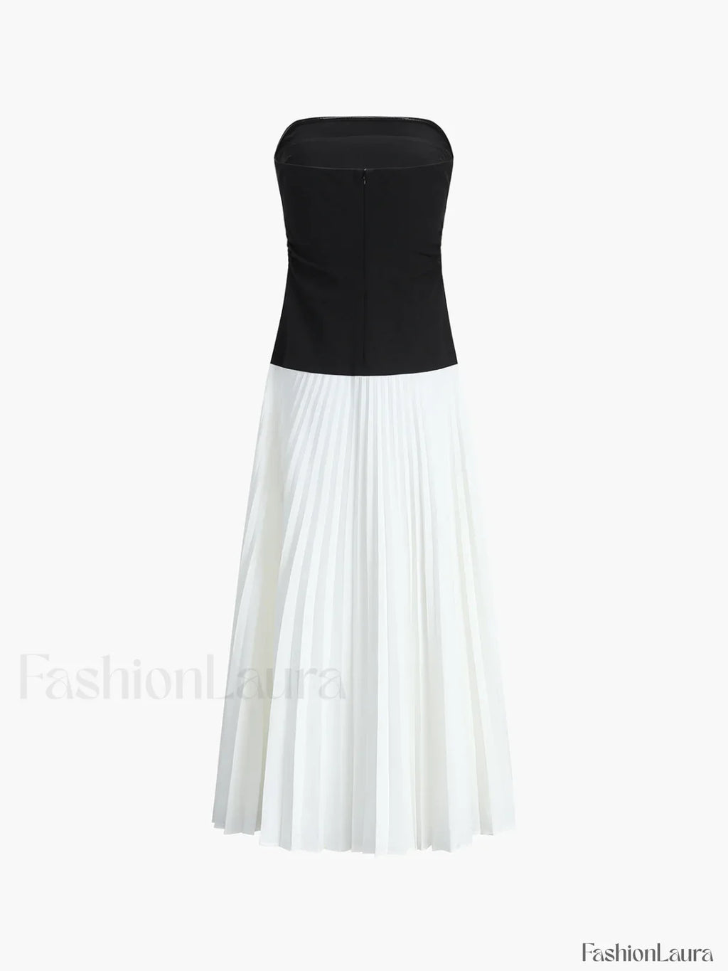 Sleeveless Pleated Long Dress