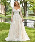 Slim Off-Shoulder Satin Wedding Dress