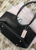 The Rica — Woven Vegan Leather Tote Bag