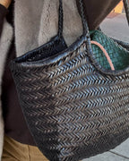 The Rica — Woven Vegan Leather Tote Bag