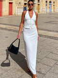 The Lianna Set — Halter Top & Maxi Skirt