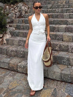 The Lianna Set — Halter Top & Maxi Skirt