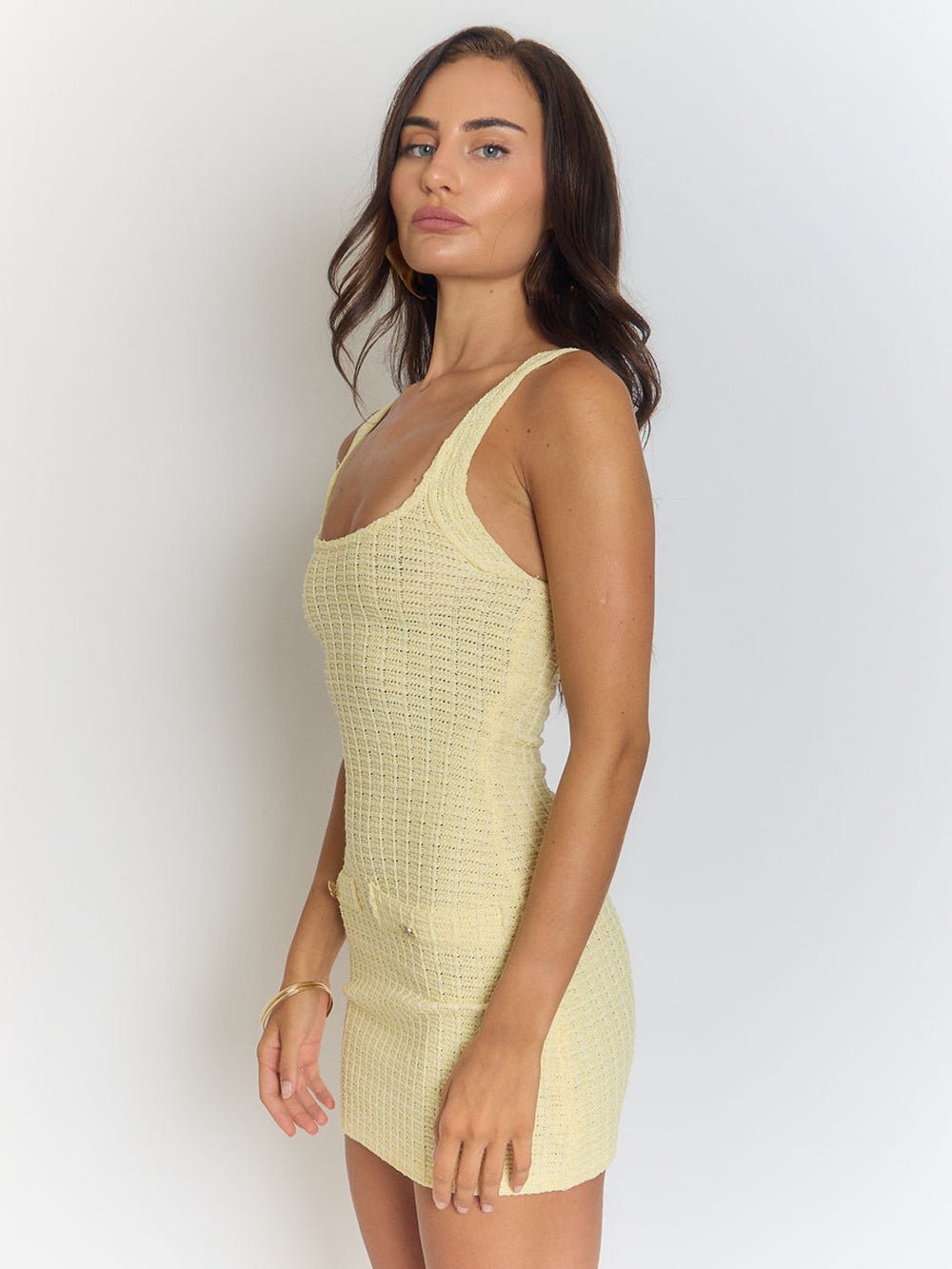 Sofia Knitted Backless Mini Dress