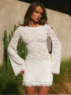 Sofia Lace Long Sleeve Mini Dress