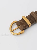 Soft-Buckle Leather Belt