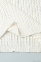 Soft Cable Knit Sweater Pants Two Piece Set
