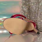 Soft Cozy High-Quality Leather Ankle-Wrap Zip Sandal Open-Toe GladiatorFashion Party High Heel