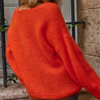 Soft Fluffy V-Neck Sweater for Women