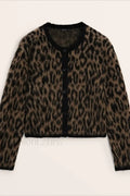 Soft Waxy Round Neck Cardigan