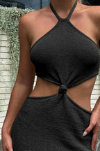 Backless Halter Bodycon Dress