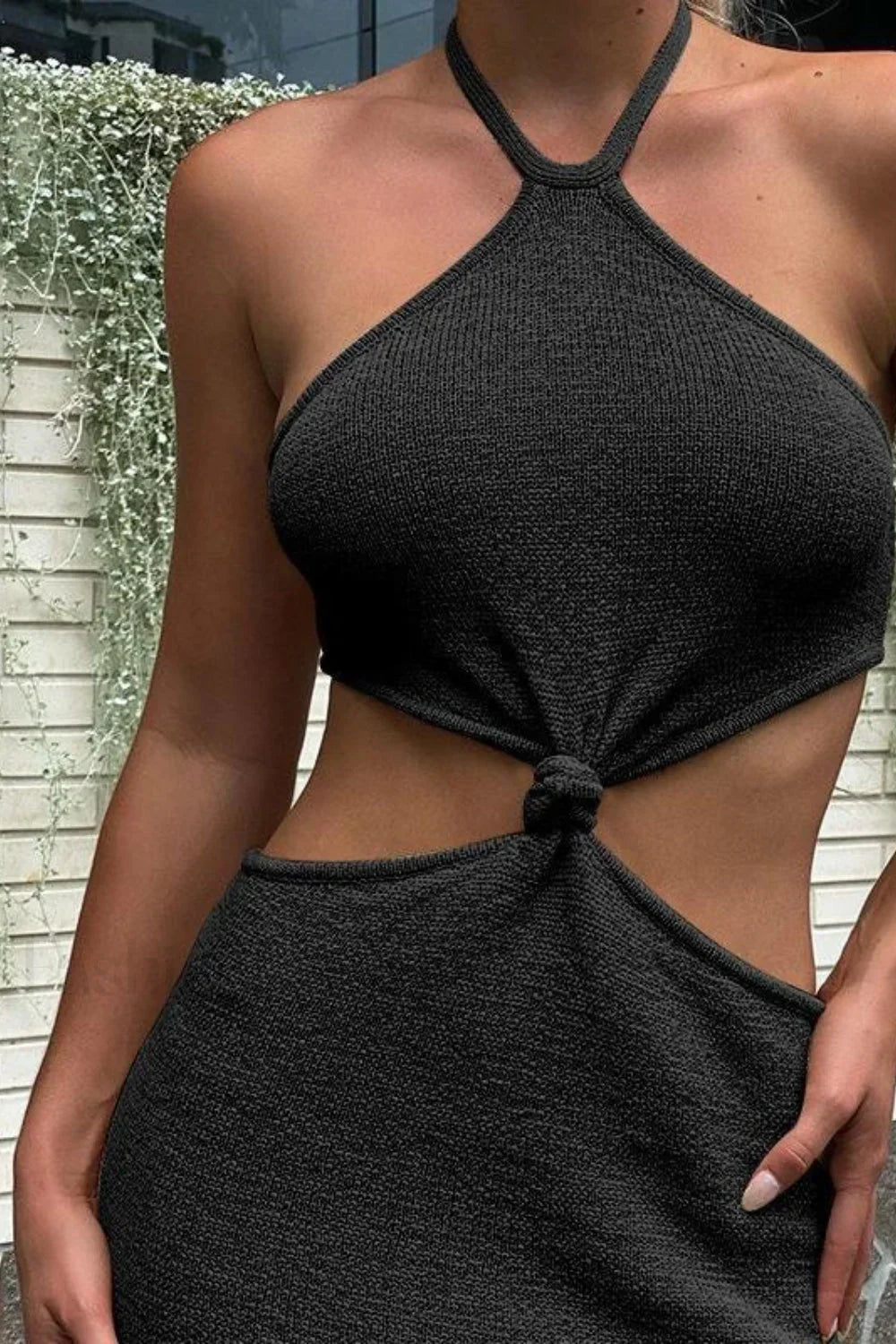 Backless Halter Bodycon Dress
