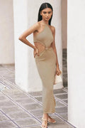 Backless Halter Bodycon Dress