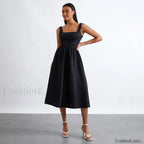 Cami High Waist Midi Dress