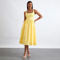 Cami High Waist Midi Dress