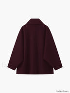 Solid Oversized Pocket Button Coat