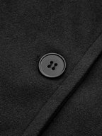 Solid Oversized Pocket Button Coat