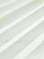 Pleated Strapless Split Dress