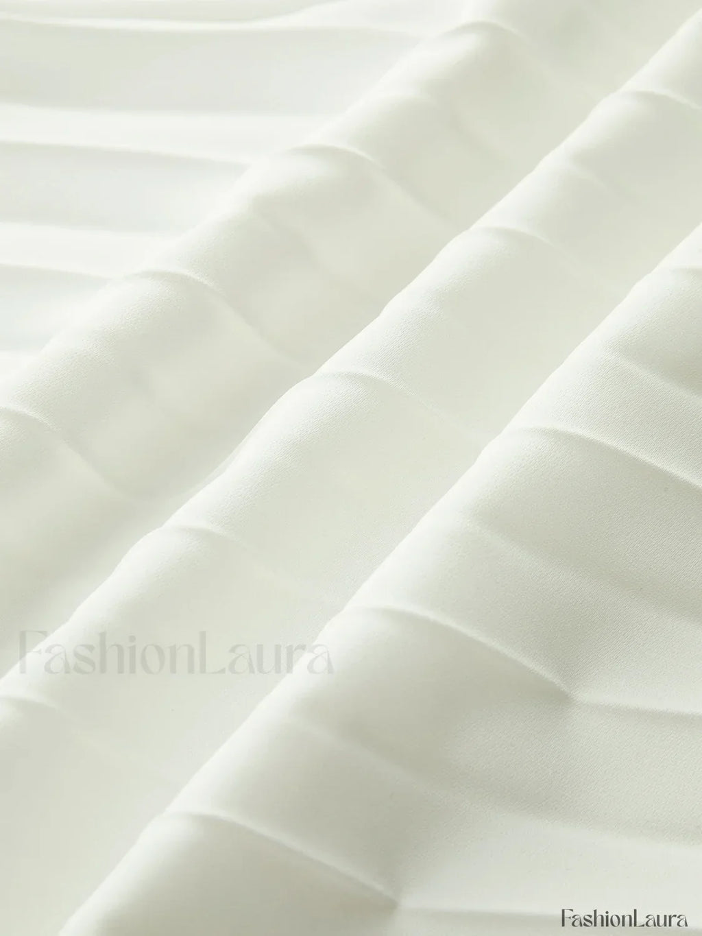 Pleated Strapless Split Dress