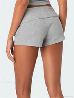 Solid Striped Pajama Sleep Short