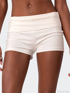 Solid Striped Pajama Sleep Short