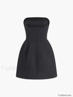 Solid Tube Mini Dress